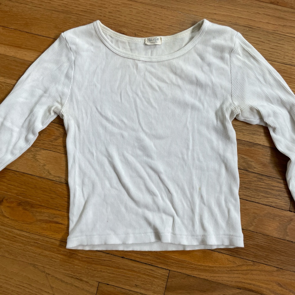 brandy white long sleeve